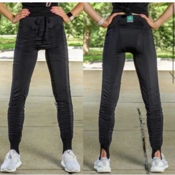 Agogie Wearable Resistance Leggings Pants +20 Weighted Ruched Cross Fit Size M - Picture 1 of 8